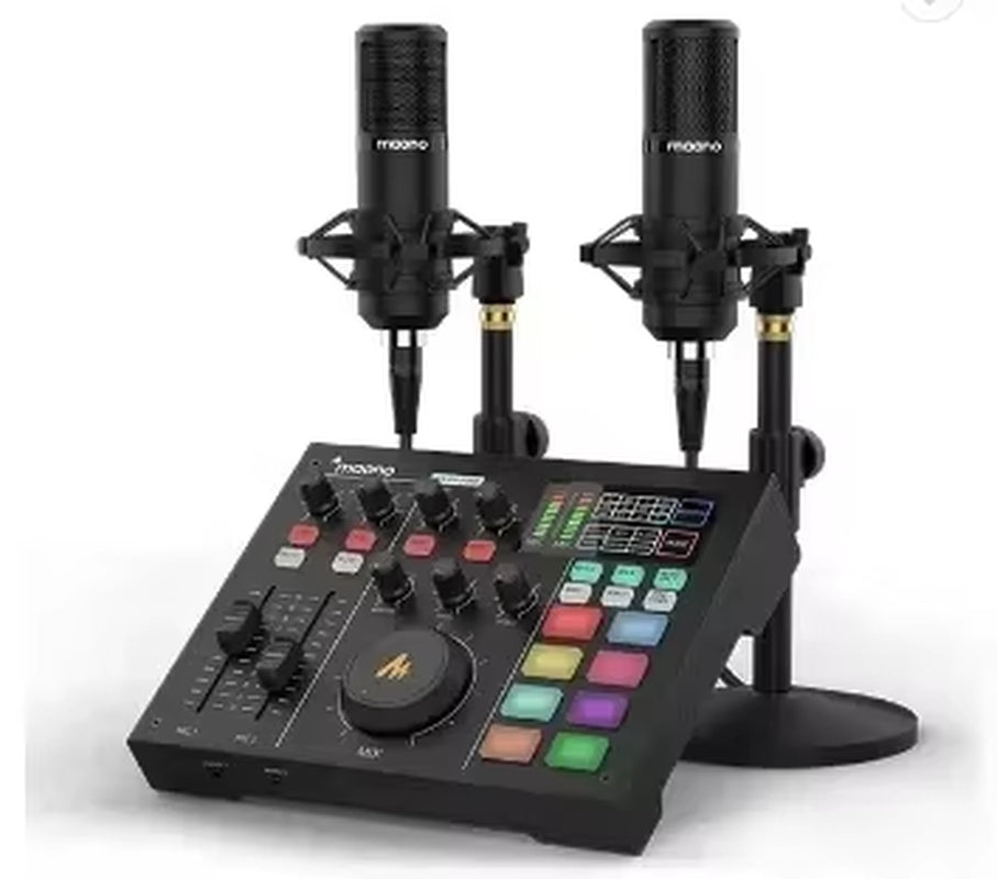 MAONOCASTER AM100 K1 All in One Kit Professional Podcasting Sound Card Studio Recording Condenser Microphone Audio Interface