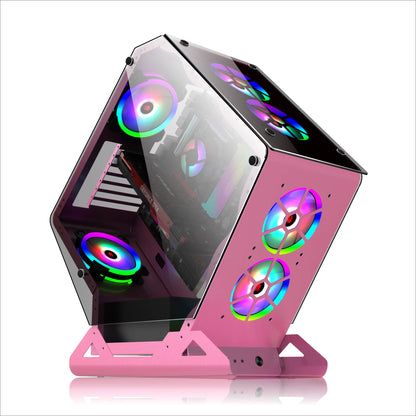 Irregular Design Gaming PC Case Custom Desktop Computer Gaming for Atx Case Wide Cube Computer Case Towers Chamber PC Cabinet