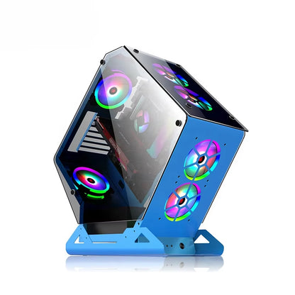 Irregular Design Gaming PC Case Custom Desktop Computer Gaming for Atx Case Wide Cube Computer Case Towers Chamber PC Cabinet