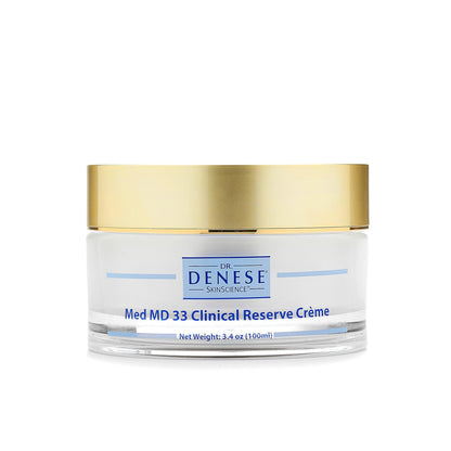 Skinscience Med MD 33 Clinical Reserve Cream Skin Vibrance - 33 Active Ingredients - Deep Moisturization - Improved Firmness & Look of Fine Lines - Paraben-Free, Cruelty- Free - 3.4Oz