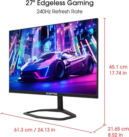 Sceptre 27 Inch 240Hz Gaming Monitor AMD Freesync Premium Displayport