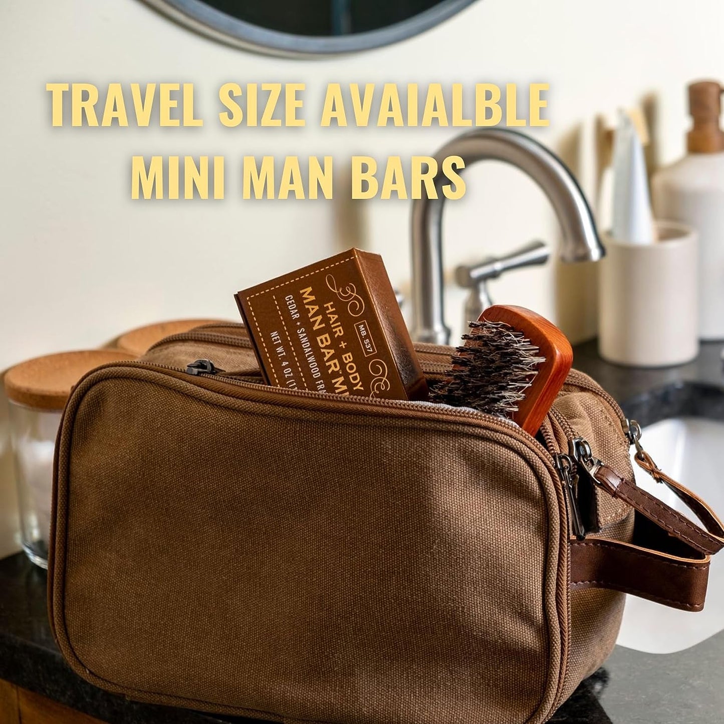 San Francisco Soap Co Man Bar 3-Piece Gift Set - No Harmful Chemicals - Good for All Skin Types - Made in the USA